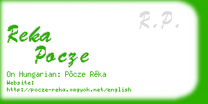 reka pocze business card